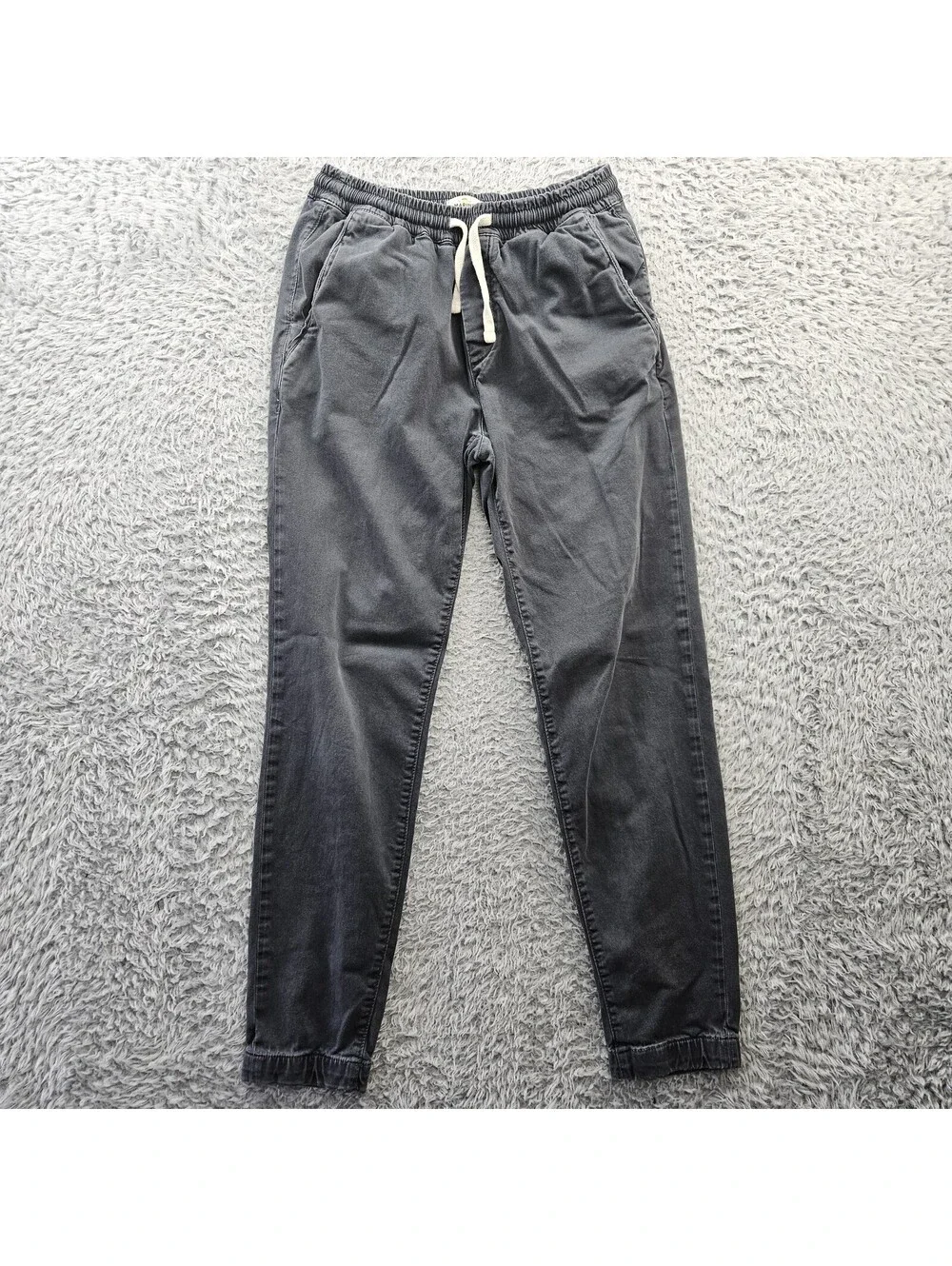 Marine Layer Drawstring Chino Pants Men Medium Gray Cotton Tencel Soft